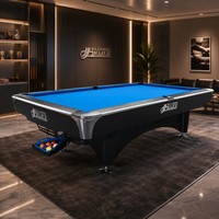 Table de billard professionnelle en bois massif de 9 pieds, table de billard de luxe sur mesure pour 9 boules, tables de snooker pour le divertissement en club
