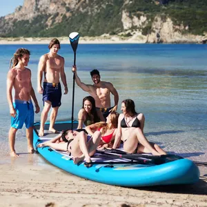 OHO Custom Size Inflatable PVC Surfboard Long Paddle Board Multi-person Sup For Family Friends