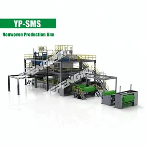 Bester Preis Recycling Yanpeng SMS Spunmelt Vliesstoff Produktions linie Vlies herstellungs maschine für medizinische Produkte