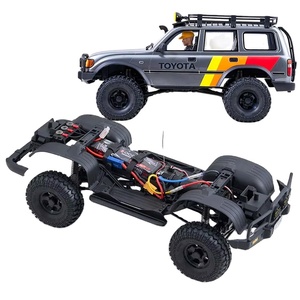 Voiture RC Crawler Officiellement Autorisée FMS 1:10 FCX10 LC80 Land Cruiser, Pièces 2.4GHz Té<span class=keywords><strong>l</strong></span>écommandées Proportionnelles 4x4 pour Terrains Accidentés - Product Image 1
