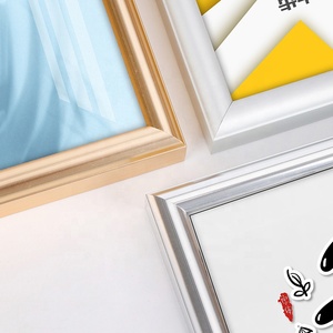 Marcos de fotos de póster moderno, marco de fotos de aleación de aluminio de Metal plateado rectangular para decoración del hogar, Mesa - Product Image 6