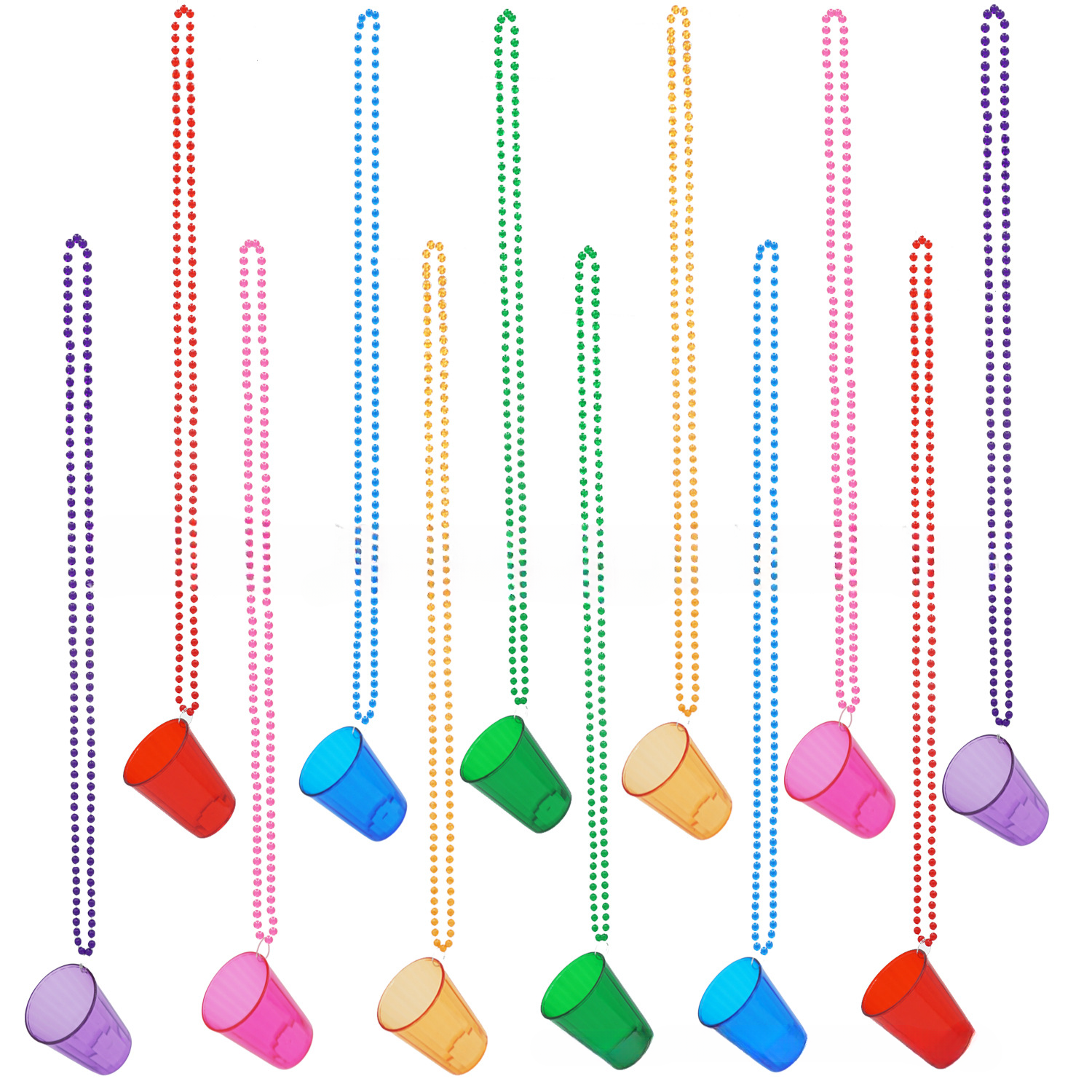 Tasses rayées, emballage mixte de six couleurs