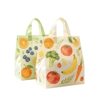 Sac de livraison alimentaire imperméable en non-tissé laminé, impression personnalisée, sac de transport pour la restauration