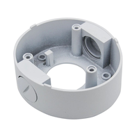 Boîtier de caméra CCTV en alliage d'aluminium, boîtier de caméra dôme à balle blanc, diamètre 120 mm, accessoire de surveillance extérieur IP67