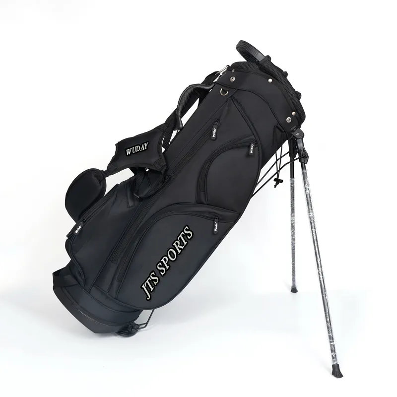 Oem Black Lichtgewicht Aangepaste Logo Nylon Stand Golf Tassen Voor Mannen