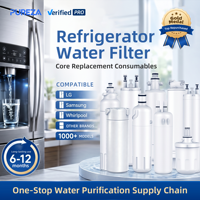 Filtro de Agua para Refrigerador con Bloque de Carbón NSF, Filtración de Plástico, Compatible con SAM-SUNG, SUB-ZERO y Whirlpool, Reduce Contaminantes Domésticos