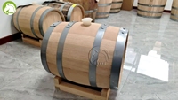 Baril en chêne blanc américain de 20 L, de qualité alimentaire, fait main, pour le vieillissement du vin, du whisky, de la bière et la brasserie artisanale