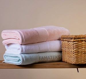 Toallas de baño de lujo 100% de algodón peinado de alta calidad de fábrica turca, toalla de mano superabsorbente suave con borde Dobby, uso en el baño de Spa - Product Image 2