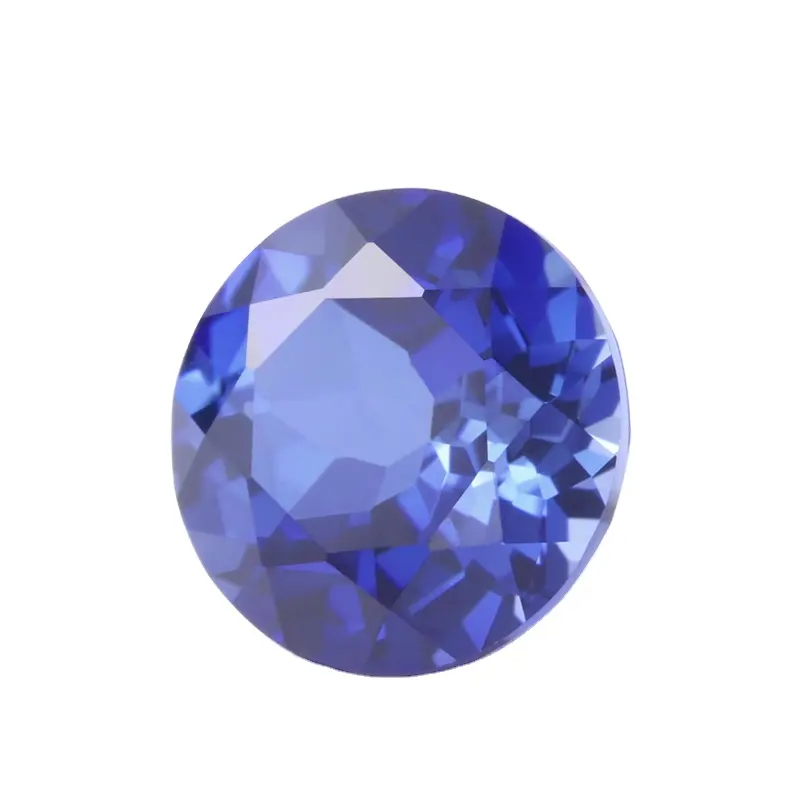 Pedra de corindo de pedra, tamanho 3mm ~ 10mm 33 #, preços de pedra sintética, corte redondo, pedra de gemas azuis para jóias