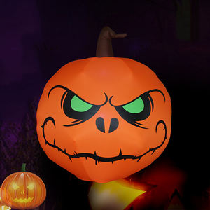 <span class=keywords><strong>Citrouille</strong></span> gonflable d'Halloween de 1.2m avec lumière LED pour la décoration d'Halloween de pelouse de cour extérieure - Product Image 2