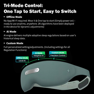 Maschera per Occhi Intelligente con App iOS/Android, Massaggiatore con Terapia Termica, Batteria da 1100mAh, Certificata CE per il Miglioramento del Sonno - Product Image 1