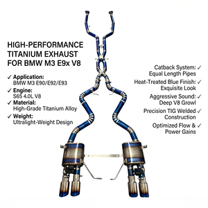 Vortex Titanium Alloy Equal Length Valved Exhaust System for BMW M3 G80 M4 G82 G83 S58 Lightweight <b>Kit</b> - Product Image 1