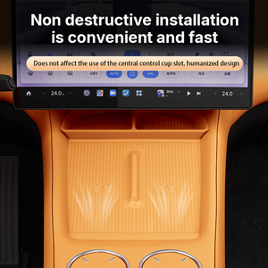 Plateau de charge sans fil sur mesure pour console centrale XIAOMI YU7, intérieur de voiture, orange - Product Image 5