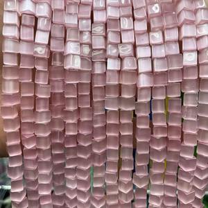 Pedras de Cristal de 6mm Olho de Gato, Contas Quadradas Soltas para Fazer Joias DIY - Product Image 4