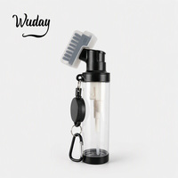 Brosse de nettoyage pour clubs de golf Wuday avec bouteille d'eau, brosse à eau portable pour le golf, logo personnalisé OEM, accessoire de golf