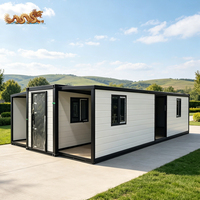 Maison conteneur extensible de 40 pieds pour bureau de chantier, camp de travail, dortoir et logement temporaire