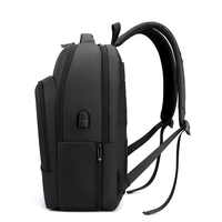 Sac à dos multifonctionnel extensible pour ordinateur portable, résistant à l'eau, en nylon, avec port USB pour les trajets quotidiens et les courts voyages d'affaires