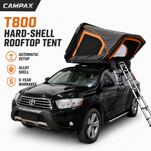 Tenda da Tetto Automatica T800 a Doppio Strato con Guscio Rigido per 2-3 Persone, 4 Stagioni, SUV, Alluminio, Tenda da Tetto Rigida - Product Image 1