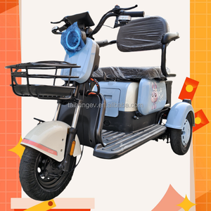 Tricycle électrique scooter pousse-pousse pour adultes, deux <span class=keywords><strong>places</strong></span>, <span class=keywords><strong>3</strong></span> vitesses, 600W, 48V - Product Image 5