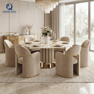 <span class=keywords><strong>Fauteuil</strong></span> de salle à manger de luxe haut de gamme en tissu, design nordique, style villa italienne, pour projets hôteliers, vente en gros, personnalisable, OEM - Product Image 3