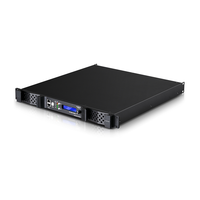 GOOERMI Amplificador de Potencia Digital Profesional de 2 Canales DSP FIR 1U, GaN Clase D, Dante PFC, 4200W, Procesador de Audio de Alta Potencia