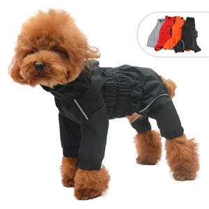 Joymay Water Proof Dog All In 1 Rain Coat Rain Cape Rainproof Poncho Clothing Dog Rain Overall For Small Medium Large Pet
