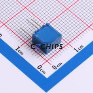 Résistance/potentiomètre réglable 3362S-1-503LF, composant traversant (THT)-3P, 7x6,8 mm, résistance 50 kOhm, 10 %, 500 mW, 250 ppm/ ℃ - Product Image 2