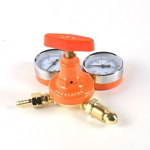 Regolatore <span class=keywords><strong>di</strong></span> Pressione a Doppio Stadio in Acciaio Inox Accessori per <span class=keywords><strong>Saldatura</strong></span> per CO2 Argon Ossigeno Propano Acetilene Aria <span class=keywords><strong>Gas</strong></span> da Laboratorio - Product Image 2