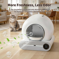Bac à litière intelligent 65L autonettoyant, distributeur de litière, application, écologique, contrôle des odeurs, grande capacité pour plusieurs chats, OEM