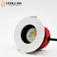 Anti-éblouissement Led Downlight Remplaçable Led module Encastré IP65 Feu Évalué Dimmable Down light spot
