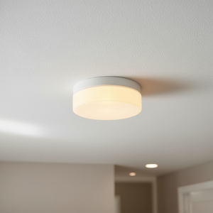 Plafonnier encastré 24W, 12 pouces, LED rond, profil bas, fer blanc, modèle D0100XFPACV, pour chambre à coucher, salon, salle à manger - Product Image 2