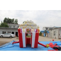 Cabine de pop-corn gonflable extérieure mobile Tente de stand de pop-corn gonflable personnalisée pour la publicité château gonflable enfants adultes