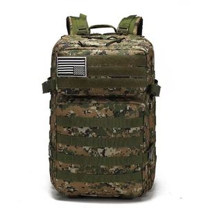 Sac à dos tactique en polyester imperméable de qualité supérieure avec fermeture à glissière pour le camping en plein air, la randonnée, les voyages et l'escalade - Product Image 1