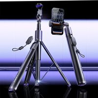 LISEN 2026 - Trípode Selfie Stick de 67 Pulgadas con Apertura Automática en 0.01s y Control Remoto para iPhone y Android, Kit de Vlog para Creadores de Contenido