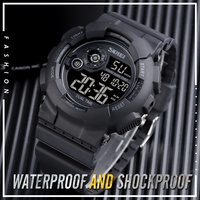 Jam Tangan Sport Digital SKMEI 1583 Berkualitas Tinggi dengan Timer Mundur Tahan Air 5BAR Dial Bercahaya Ketebalan Casing 18mm