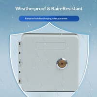 Boîtier de distribution étanche en plastique Easy Start FE28 pour prises et interrupteurs, avec verrouillage, pour chargeurs de véhicules électriques