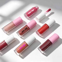 Logo personnalisé, marque privée de luxe, vente en gros, gloss à lèvres nude pailleté, gloss à lèvres végétalien, fournisseur de gloss à lèvres liquide mat