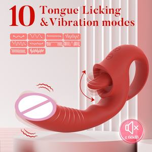 Vibrateur réaliste en gros pour adultes, <span class=keywords><strong>baguette</strong></span> AV avec 10 fréquences de vibration pour stimulation du point G chez la femme - Product Image 2