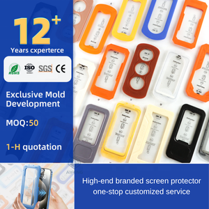 Protection d'écran en verre trempé 9H 2.5D HD à installation facile Magic Box, directement de l'usine, abordable, pour <span class=keywords><strong>iPhone</strong></span> 17 16 15 Pro Max - Product Image 5