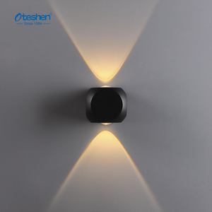Lámpara de Pared LED <span class=keywords><strong>para</strong></span> Exteriores, Color Negro Mate, 4W, IP44, Impermeable, con Iluminación Arriba y Abajo, <span class=keywords><strong>para</strong></span> Decoración de Balcón y Jardín - Product Image 3