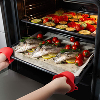 Vente chaude four à micro-ondes gant antidérapant cuisine cuisson Silicone main protecteur isolé chaleur Pot Clips