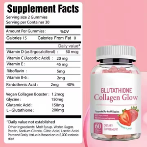 Gummies de beauté blanchissantes de haute qualité avec L-Glutathion et collagène, saveur fruitée, pour femmes - Product Image 4