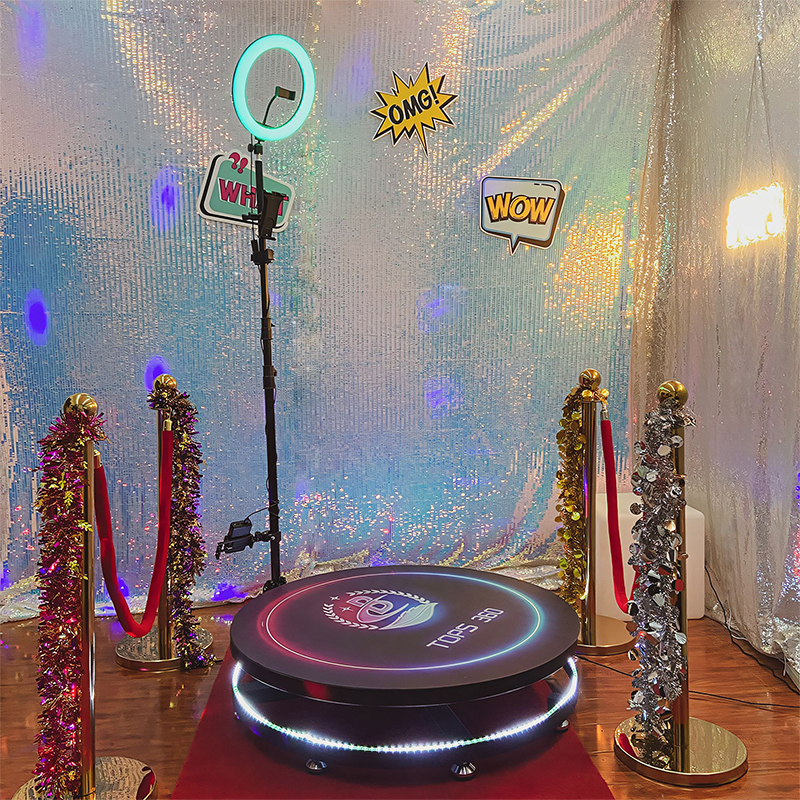 Cabina de fotos 360 gian hàng photobooth máy ảnh 360 gian hàng ảnh Pour 4 personnes 360 Professionnel Prix