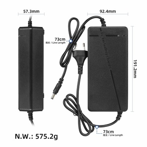 48V ถึง 54.6V 5A เครื่องชาร์จเร็ว DC2.1 EU ปลั๊กเครื่องชาร์จแบตเตอรี่สกู๊ตเตอร์ไฟฟ้า 48V 54.6V 5A อะแดปเตอร์ไฟฟ้าสำหรับยานยนต์ไฟฟ้า - Product Image 2