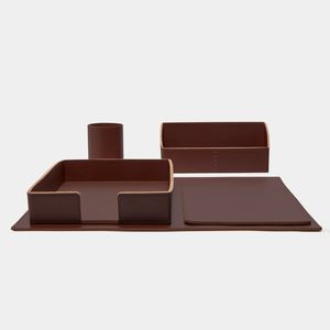 Porte-stylo multifonctionnel en <span class=keywords><strong>cuir</strong></span> 5 pcs Boîte <span class=keywords><strong>de</strong></span> rangement pour <span class=keywords><strong>bureau</strong></span> en similicuir Ensembles d'organisation <span class=keywords><strong>de</strong></span> <span class=keywords><strong>bureau</strong></span> <span class=keywords><strong>de</strong></span> luxe - Product Image 1