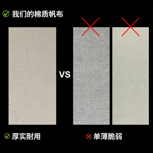 Canvas Cosmetic Bag With Zipper Durable Multi Purpose Travel Toiletry Case Horizontal Square Solid Color For Everyday Use - Product Image 1