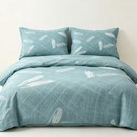 Tissu de drap de lit en polyester imprimé pigmentaire, tissu peau de pêche, vente en gros