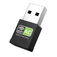 Adaptador WiFi USB de Doble Banda de 600 Mbps y 2.4 GHz/5.8 GHz sin Controladores, Receptor Inalámbrico para PC de Escritorio y Portátil