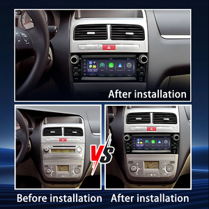 Autoradio GPS multimédia DVD avec écran 6,86 pouces pour <span class=keywords><strong>Fiat</strong></span> Grande <span class=keywords><strong>Punto</strong></span> Linea <span class=keywords><strong>2007</strong></span> - 2012, compatible Carplay et Android Auto - Product Image 3