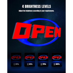 Letrero LED luminoso de 33 x 16 pulgadas con control remoto y temporizador para tiendas minoristas, bares, oficinas, restaurantes y salones - Product Image 5